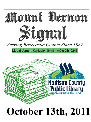 cover image of Mount Vernon Signal 10/13/2011